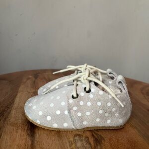 Gray Polka Dot Piper Finn Kids Shoes